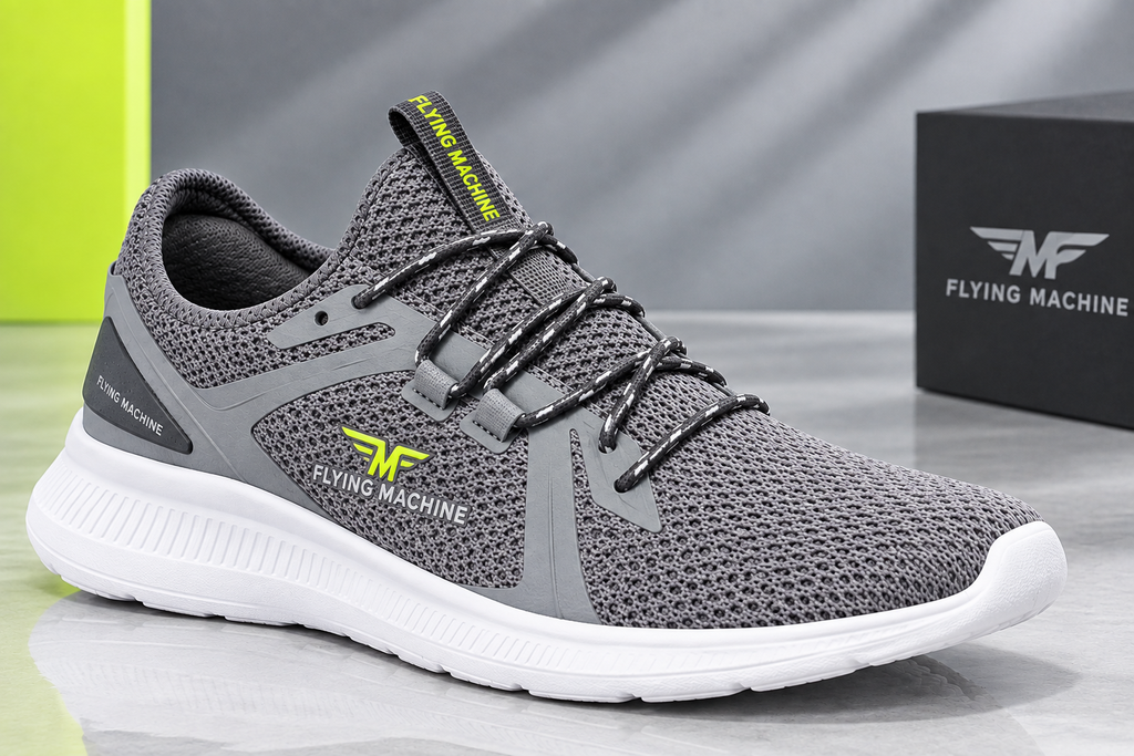 FLYING MACHINE Men Grey Carpe Walking Shoes
