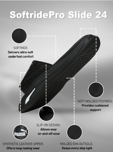 PUMA Softride Pro 24 Men's Extra Cushioning Slides