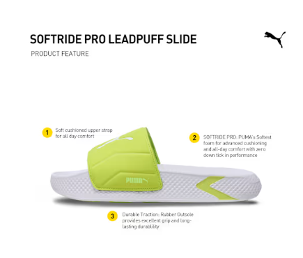 PUMA SoftridePro Leadpuff Men's Slides