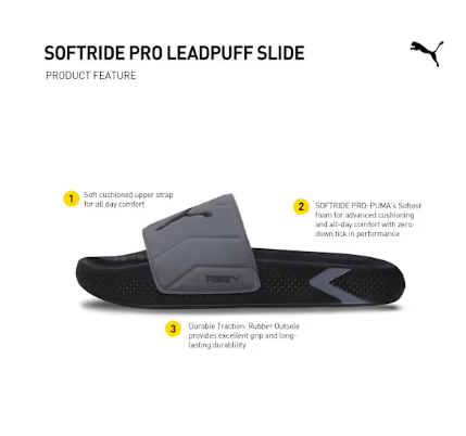 PUMA SoftridePro Leadpuff Men's Slides