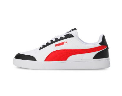 PUMA Men’s Momento Sneakers – White, Red & Black Casual Shoes