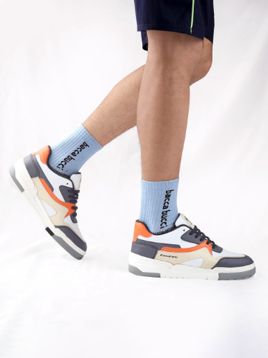 BACCA BUCCI Men Street Punk Colourblocked Sneakers